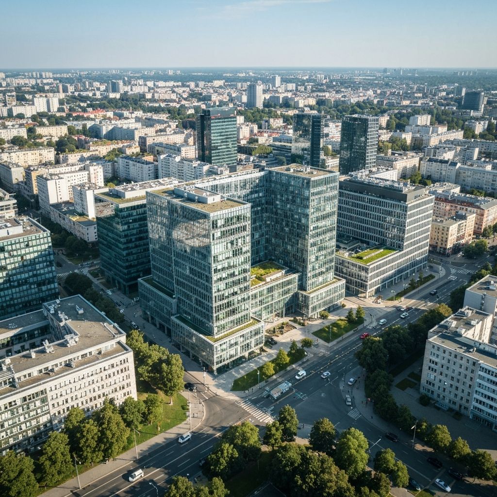 Centrum Warszawy — lokalizacja FLOW SPACE przy pl. Politechniki